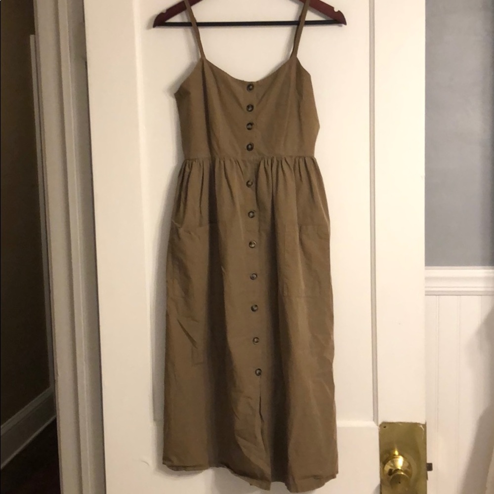 Olive Midi Knit Dress
